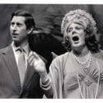 HM Kinge Charles III on The Y Theatre stage in 1981 with the panto dame